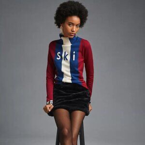 Alp N Rock Retro Ski 1970 Turtleneck Sweater Size Medium